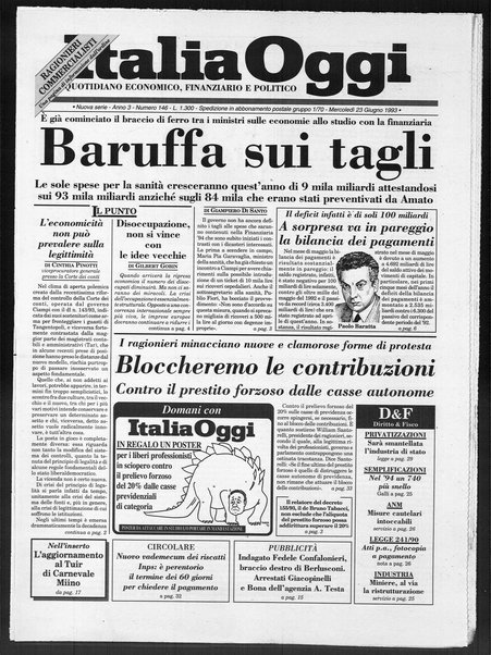 Italia oggi : quotidiano di economia finanza e politica